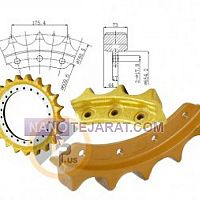 دنده سگمنت یا اسپراگت بولدوزر HP.US  دنده سگمنت یا اسپراگت بولدوزر HP.US